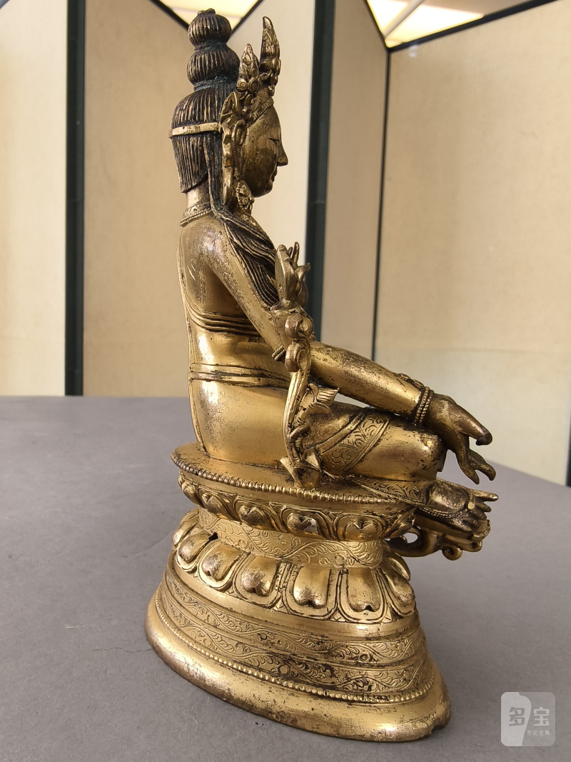 A GILT-BRONZE FIGURE OF SYAMATARA - 图14